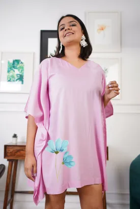 BabyPink Rayon Kaftan - Astounding