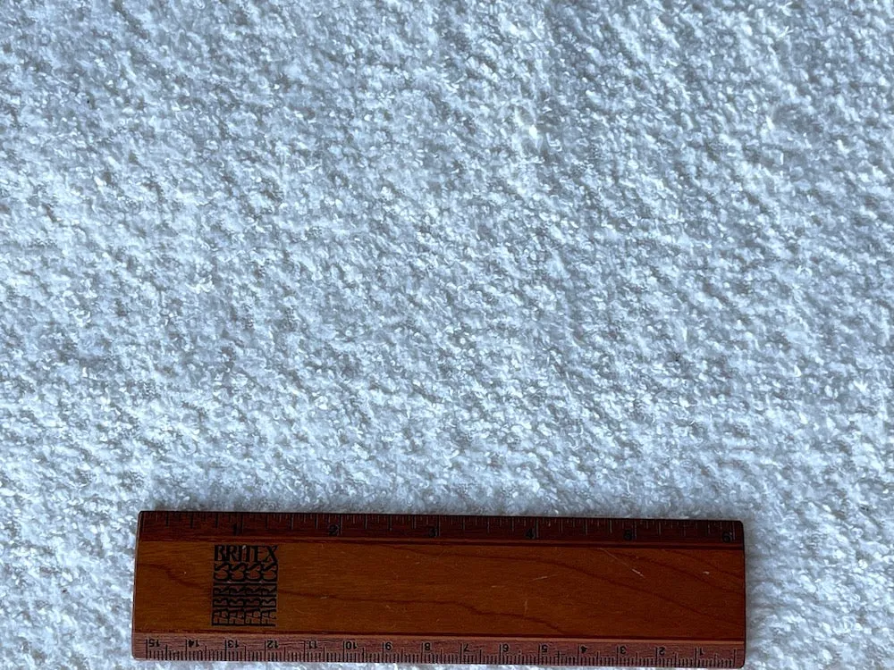 Chic Winter White Polyester Bouclé