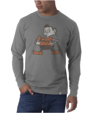 Cleveland Browns 47 Brand Wolf Grey Legacy Flanker Long Sleeve Shirt