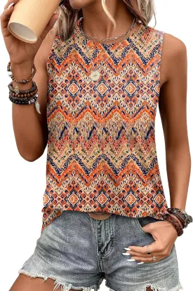 SAMPEEL Womens Tank Tops Eyelet Loose Casual Summer Tops Crew Neck Basic Sleeveless Shirts Trendy 2025