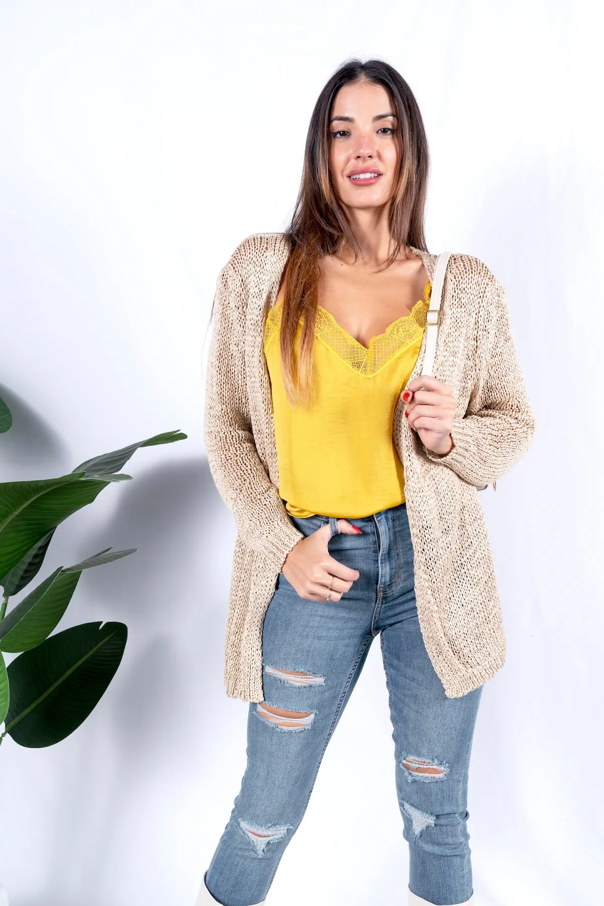 Sleeveless Silk Tank Top