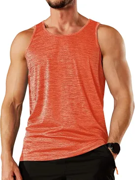 TACVASEN Men's Tank Tops Quick Dry Sleeveless Workout Muscle Shirt Athletic Bodybuilding Gym Performance Tee Shirts
