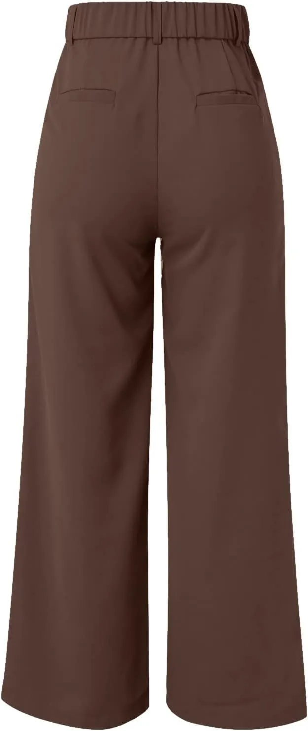 Wide Leg Dress Pants Women's High Waisted Trousers