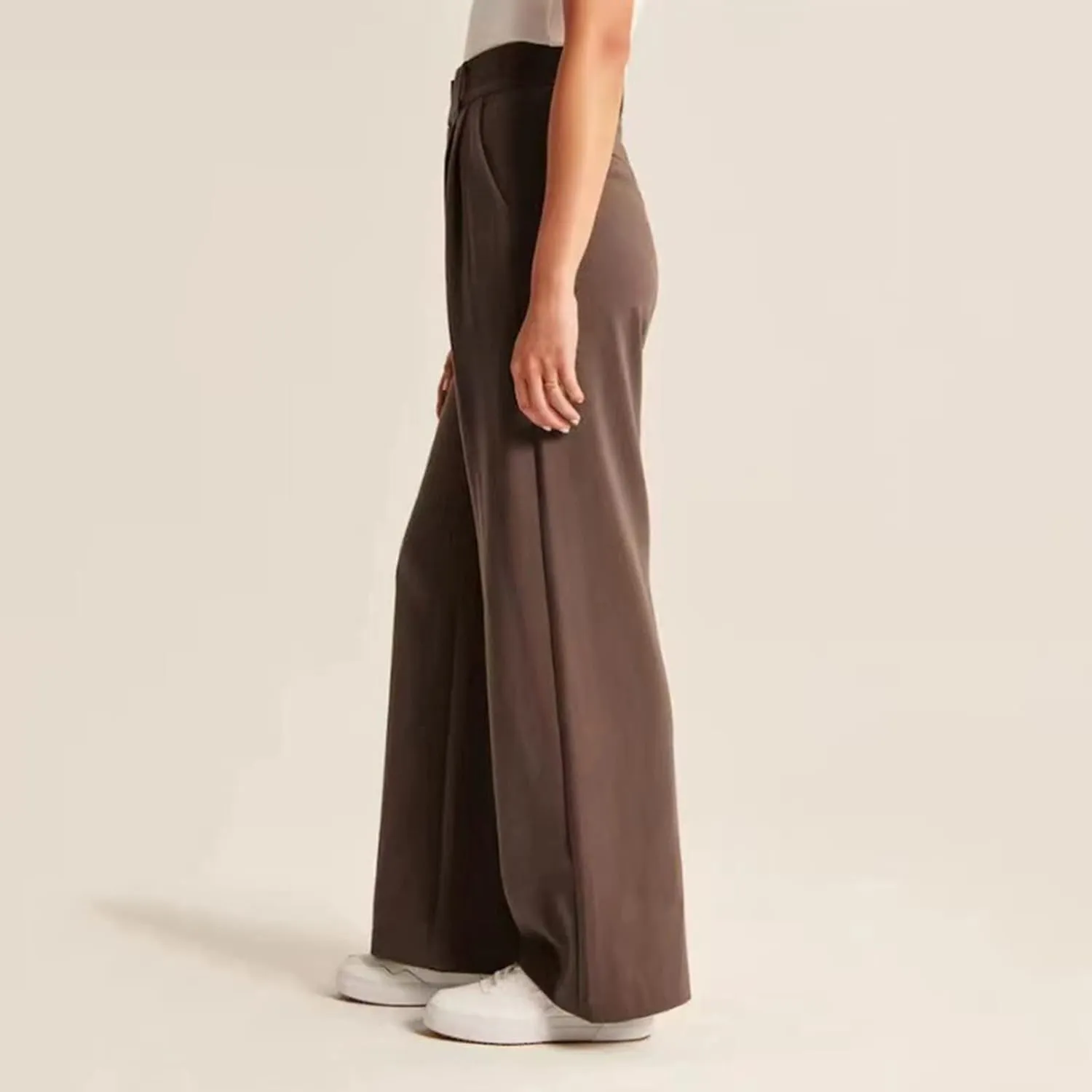 Wide Leg Dress Pants Women's High Waisted Trousers
