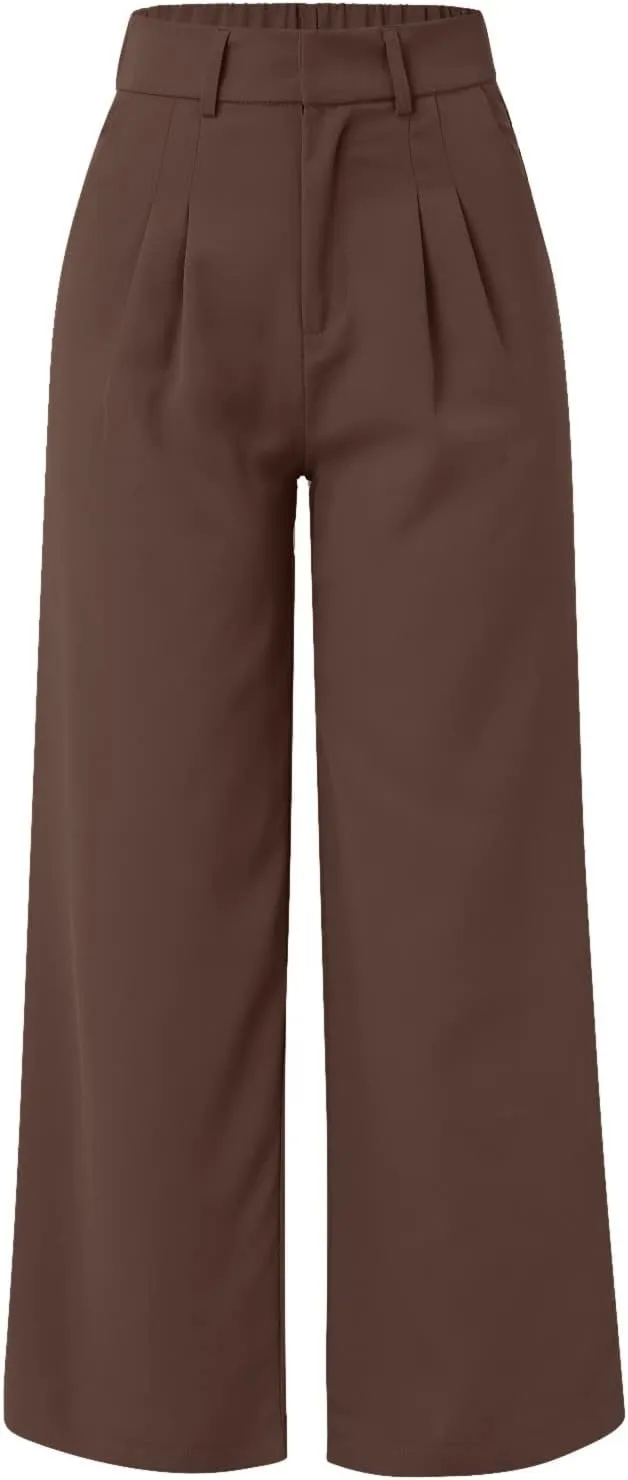 Wide Leg Dress Pants Women's High Waisted Trousers