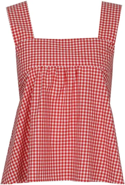 Women Y2k Going Out Tank Tops Gingham Square Neck Peplum Cami Tank Sleeveless Backless Shirt Bowtie Blouse Summer
