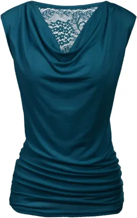 Zeagoo Tank Top for Women Trendy Going Out Tops Sleeveless Shirts Ruched Business Casual Basic Tunic Tops